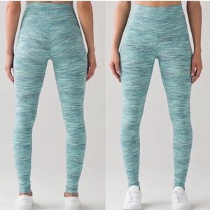 Lululemon High Rise Roll Down Wunder Under space dye Leggings - size 6